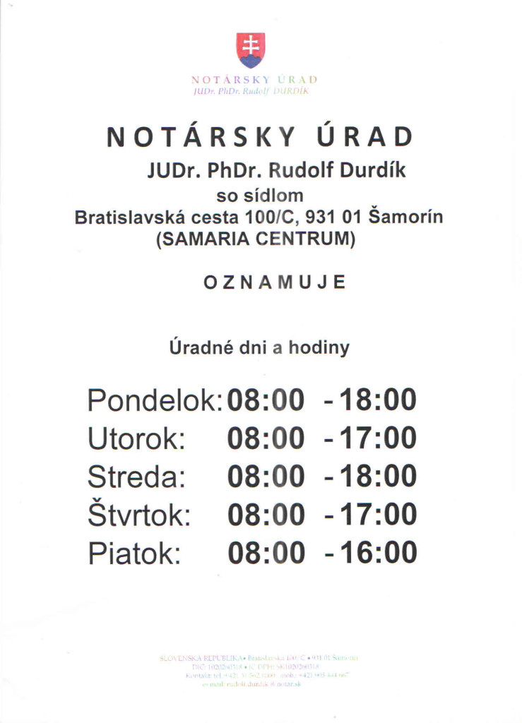 Notársky úrad-JUDr.PhDr. Rudolf DURDÍK (002)
